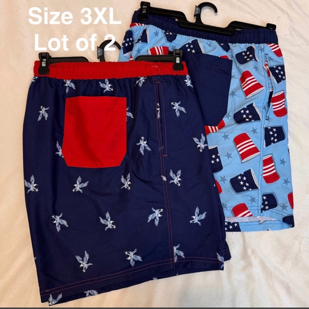 Way to Celebrate Men's  Americana Swim Trunks